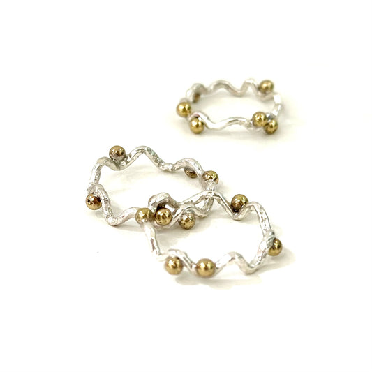 Silver925×Brass plain ring 22