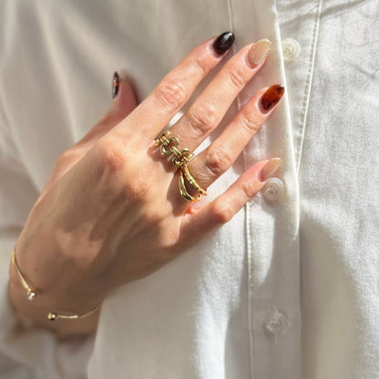 Brass plain ring 24