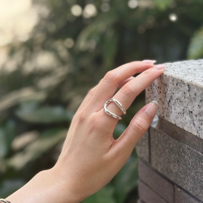 Silver925 plain ring 53