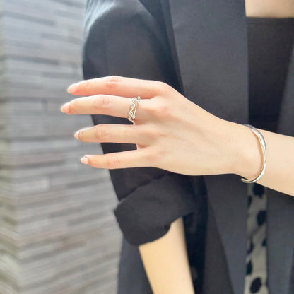 Silver925 plain ring〈Pentagon〉