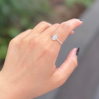 Silver925 1stone ring 10