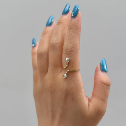 Silver925×Brass design ring 18