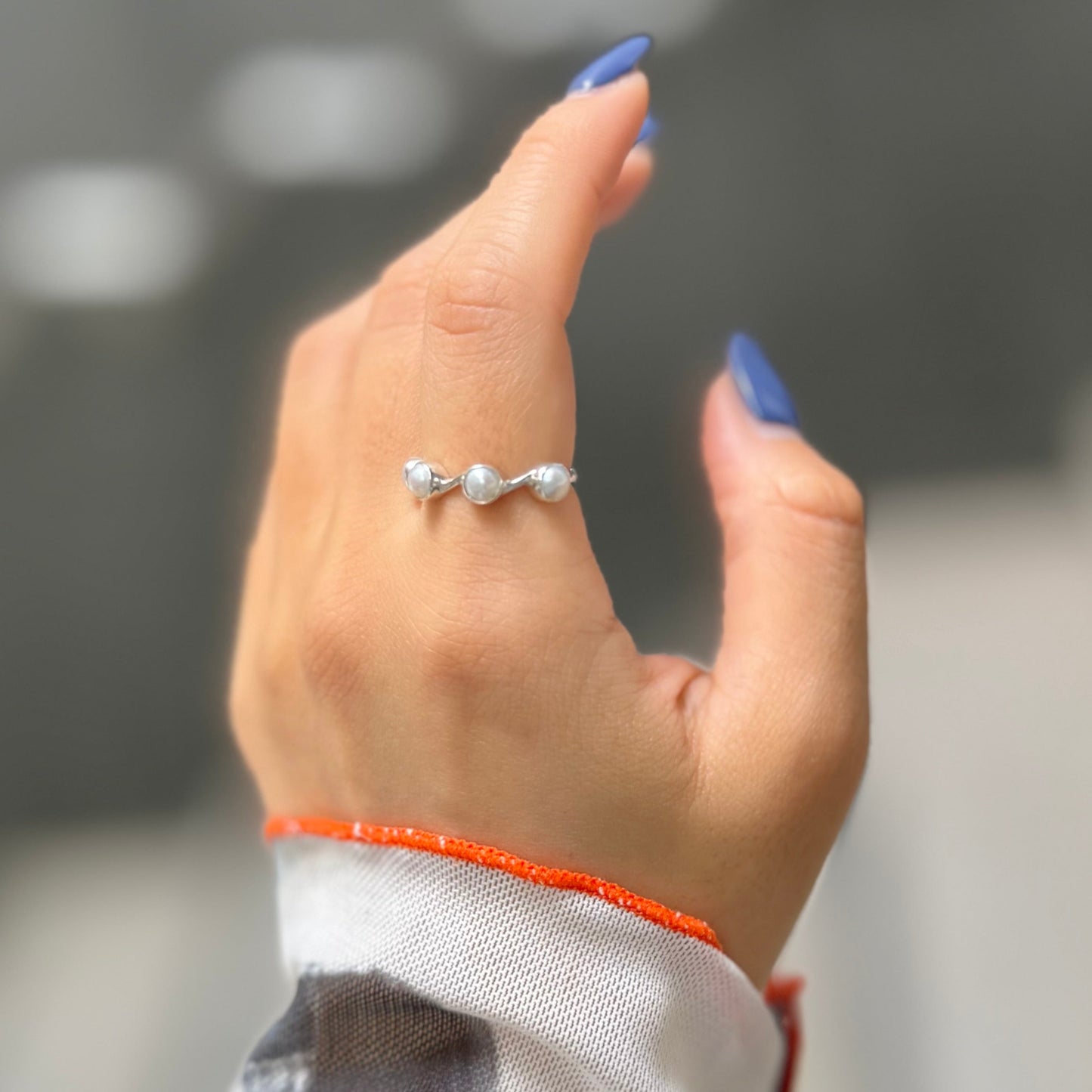 Pearl design ring 10