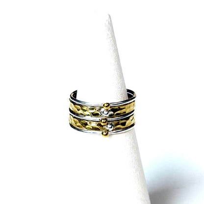 Silver925×brass stacking ring 1