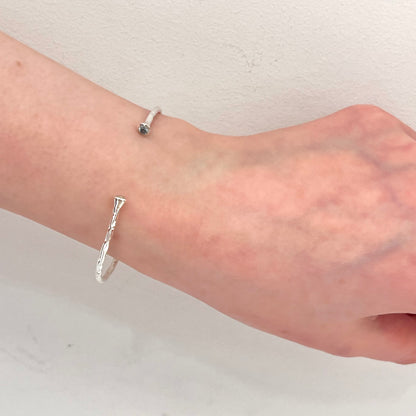 Silver925 2stone bangle