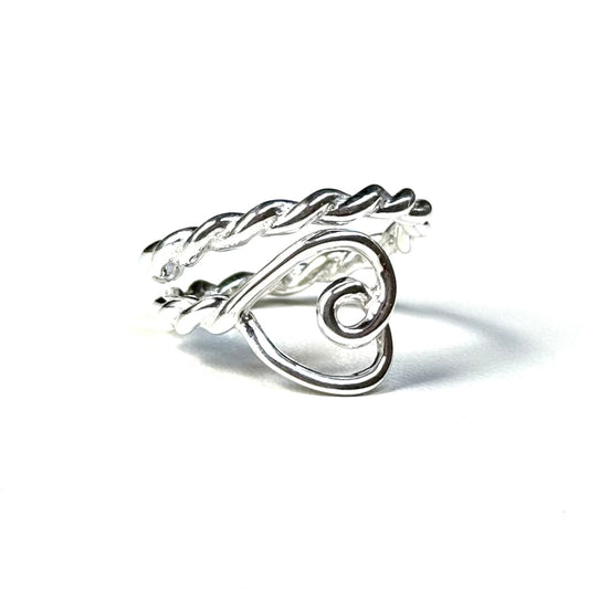 Heart plain ring 49