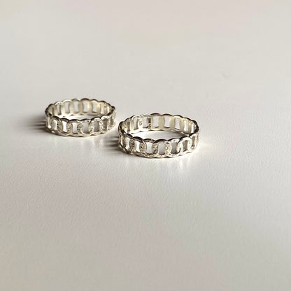 Silver925 plain ring 66