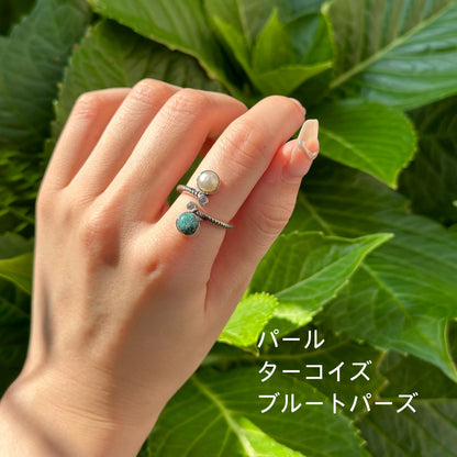 Silver925 4stone ring 2