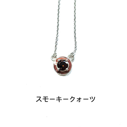 Enamel × stone necklace