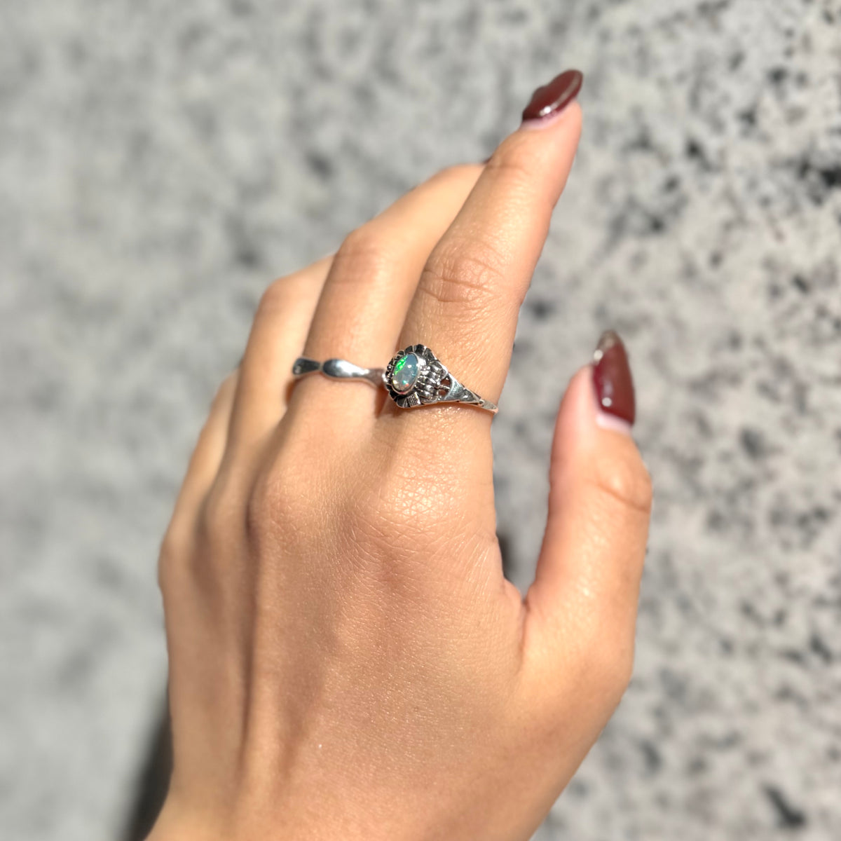 Opal design ring 11