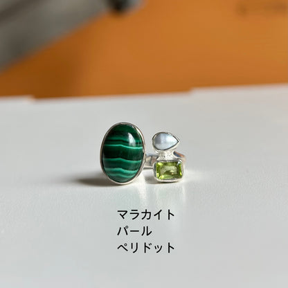 Silver925 3stone ring 2