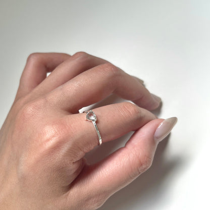 Silver925 Heart petit ring