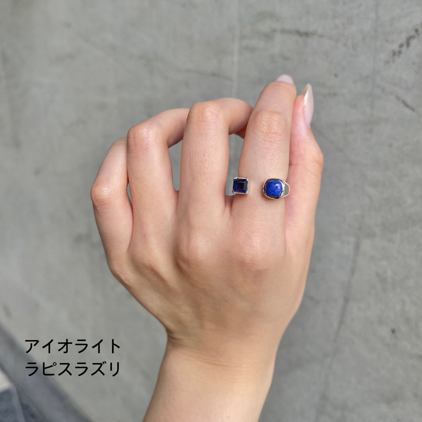 Silver925 2stone ring 1
