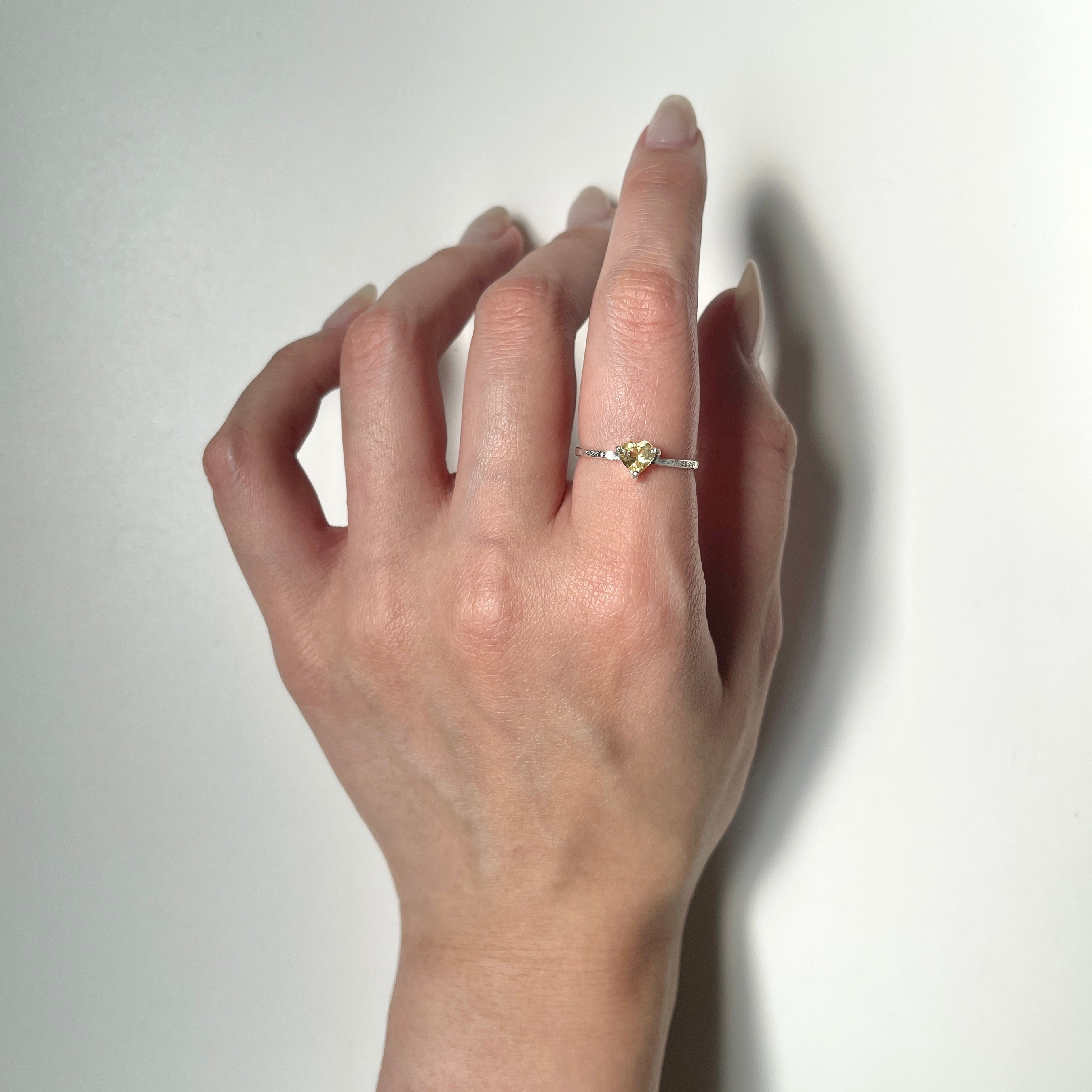 Silver925 Heart petit ring – Biju mam