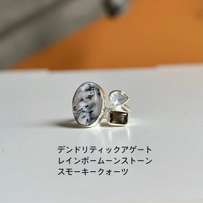 Silver925 3stone ring 2