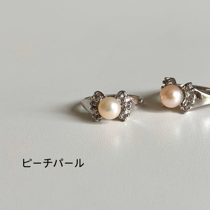 【poco】Pearl design ring 4