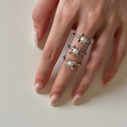 【poco】Pearl design ring 1