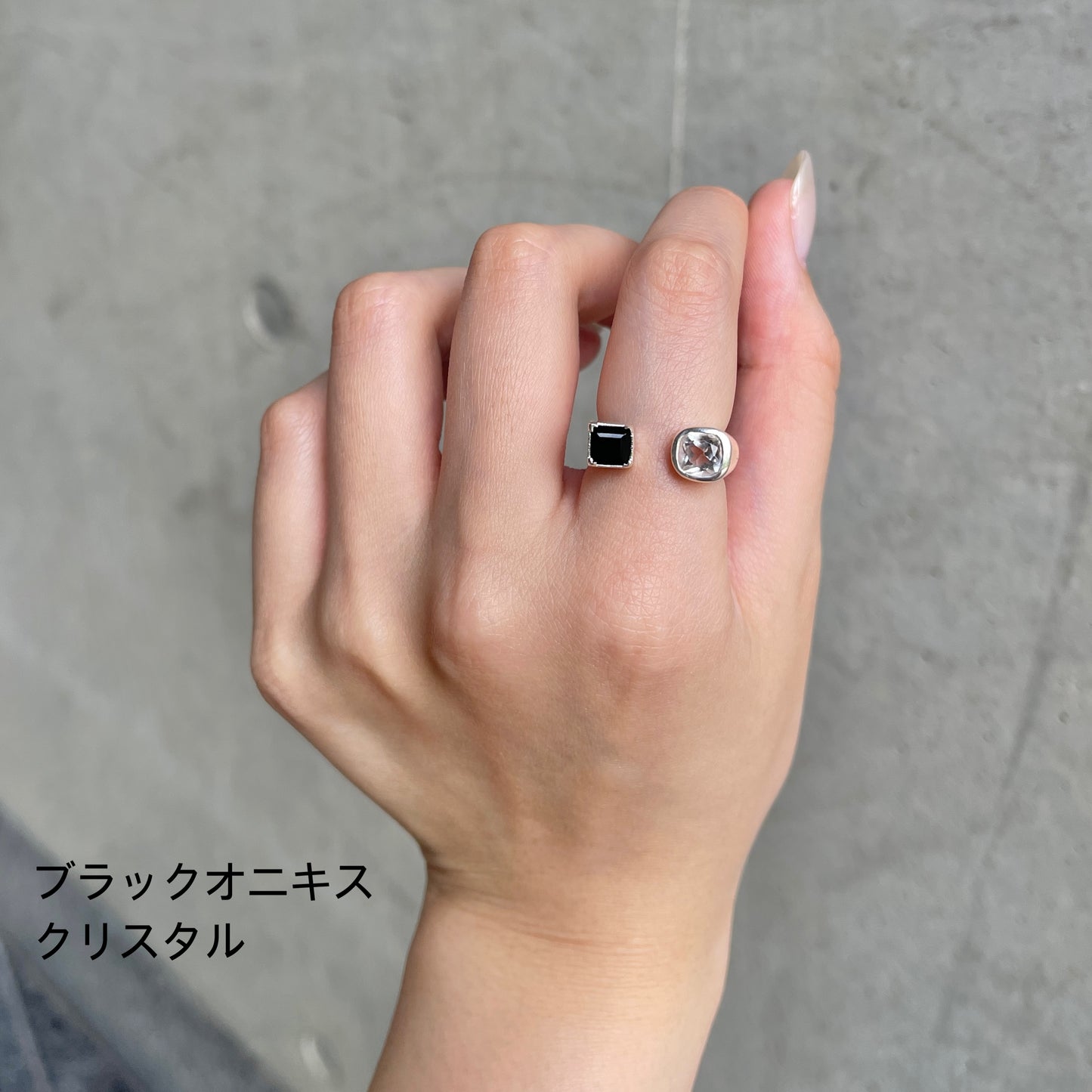 Silver925 2stone ring 1