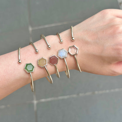 Silver925 stone bangle
