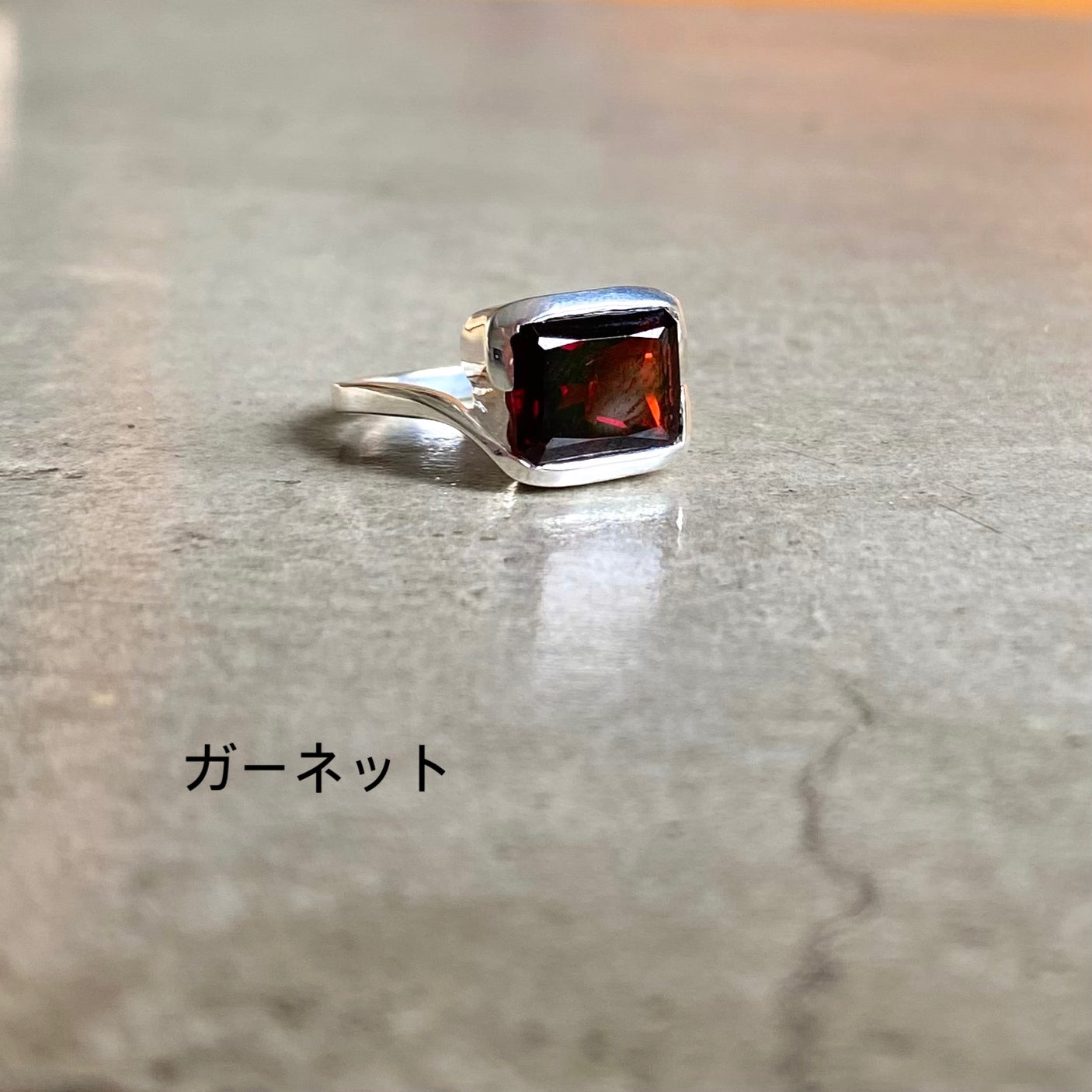 Silver925 square ring 2