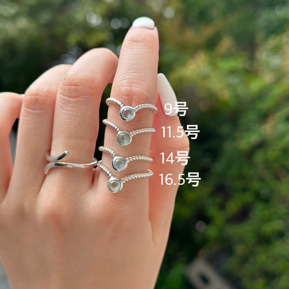 Silver925 V petit ring