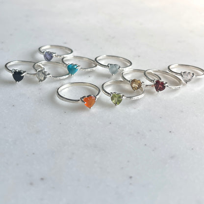 Silver925 Heart petit ring