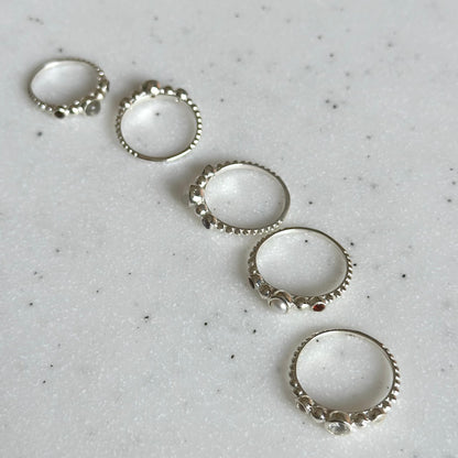 Silver925 3stone ring