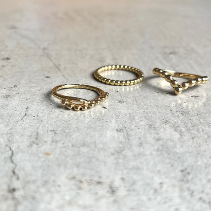 Brass plain ring〈tsubu〉
