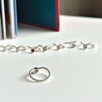 Silver925 V petit ring