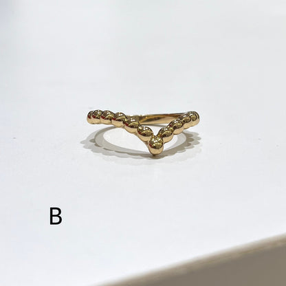 Brass plain ring〈tsubu〉