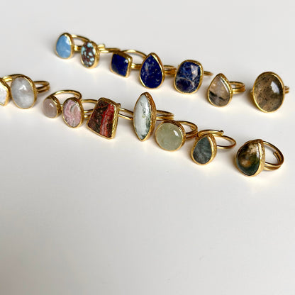 Brass 1stone ring