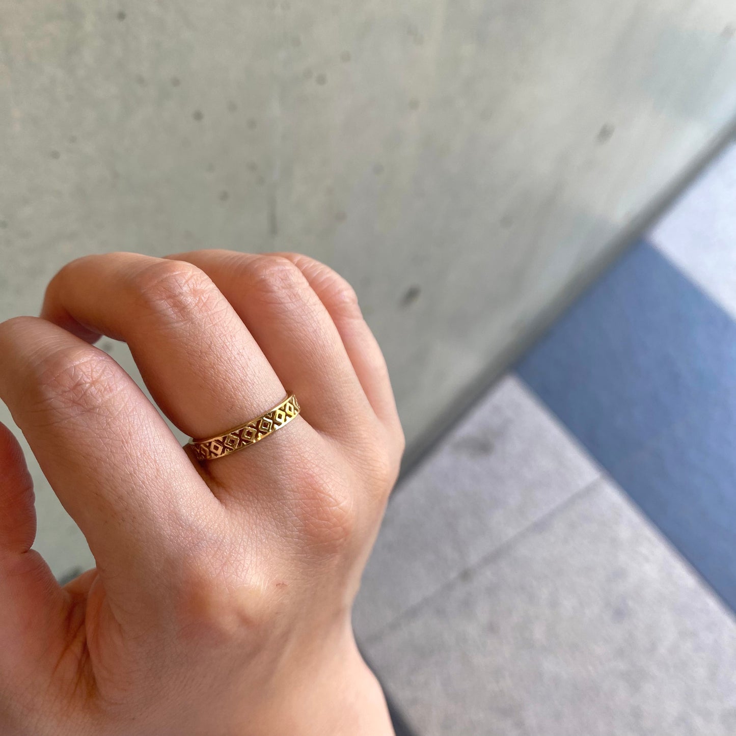 Brass plain ring 13