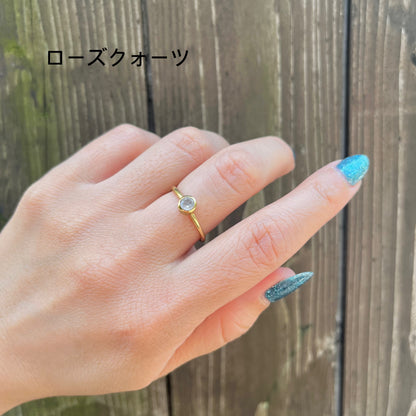 Brass petit ring〈circle〉