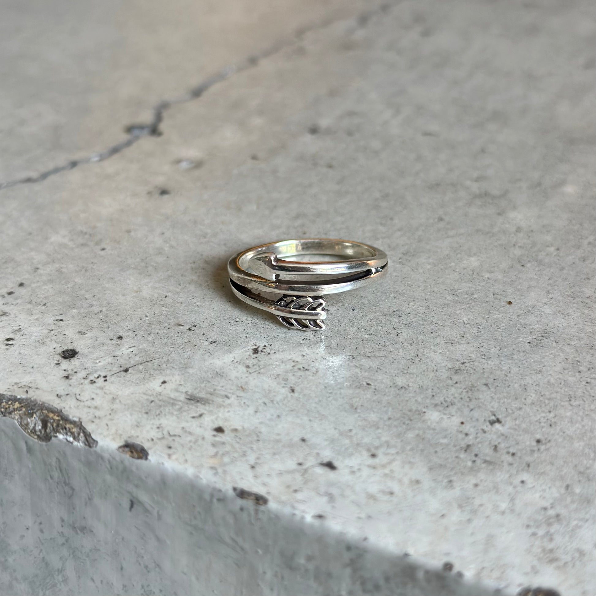 Silver925 arrow plain ring