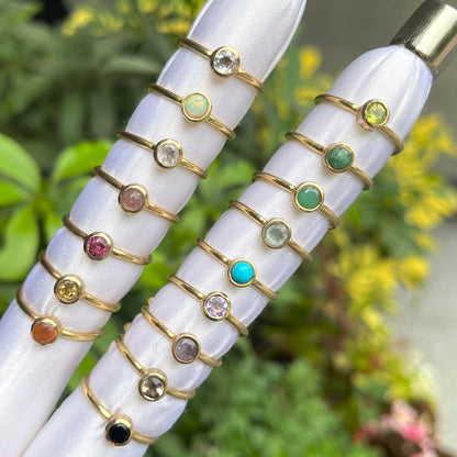 Brass petit ring〈circle〉