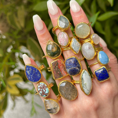 Brass 1stone ring