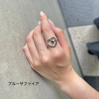 Heart 1stone ring
