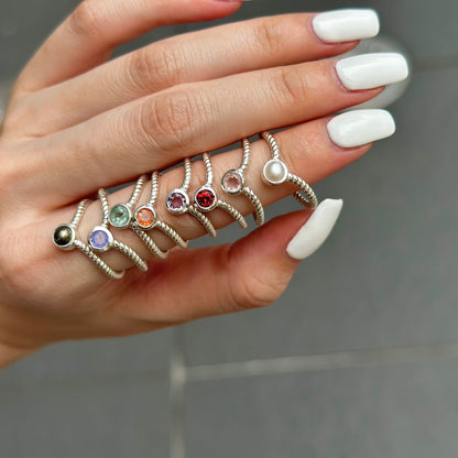Silver925 V petit ring