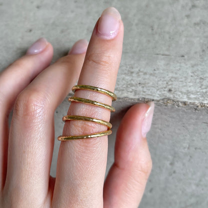 Brass plain ring 7