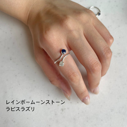 Silver925 2stone ring 2