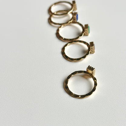 Brass petit ring 5