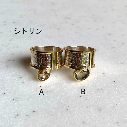 Silver925&Brass design ring