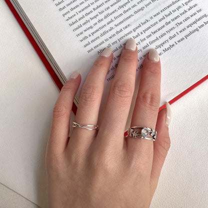 Botanical design ring