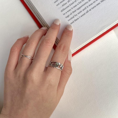 Botanical design ring