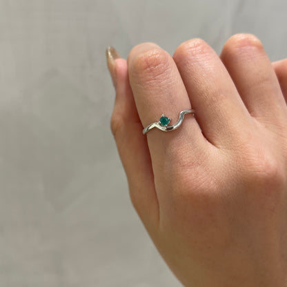Silver925 1stone design ring 2