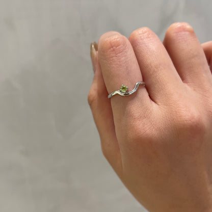 Silver925 1stone design ring 2